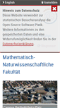 Mobile Screenshot of mnf.uni-greifswald.de