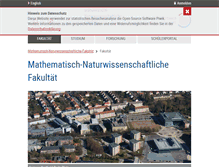 Tablet Screenshot of mnf.uni-greifswald.de