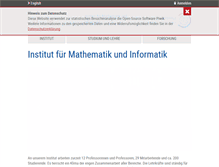 Tablet Screenshot of math-inf.uni-greifswald.de