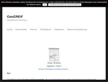 Tablet Screenshot of geogreif.uni-greifswald.de