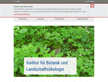 Tablet Screenshot of botanik.uni-greifswald.de